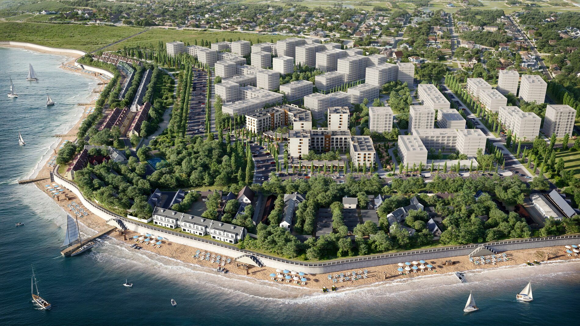 Альморе — аэрофото побережья