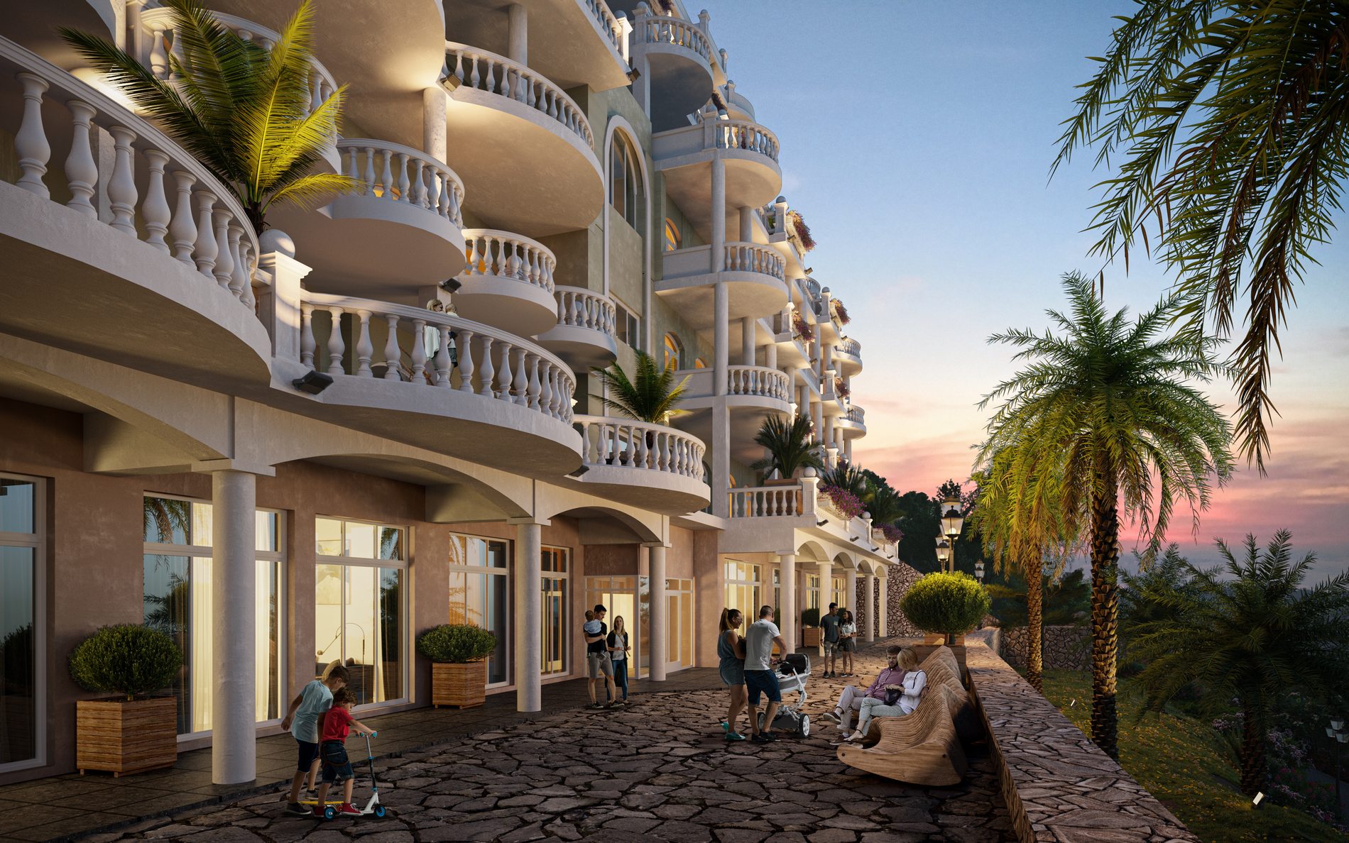 Garden Palace — прогулочная зона комплекса
